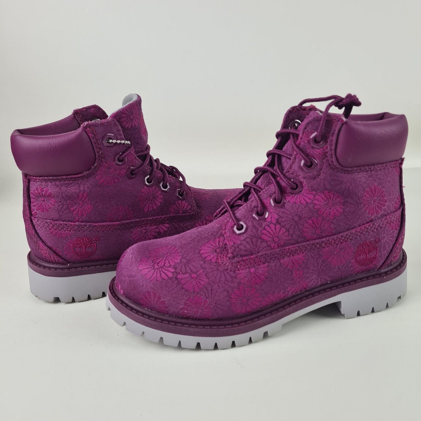 Timberland 6 IN Classic Boots Waterproof TB0A197D Magenta Floral Size 2.5