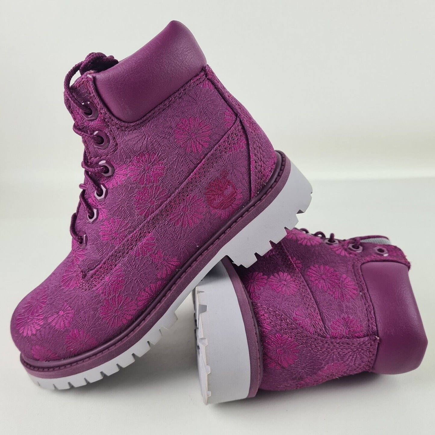 Timberland 6 IN Classic Boots Waterproof TB0A197D Magenta Floral Size 2.5