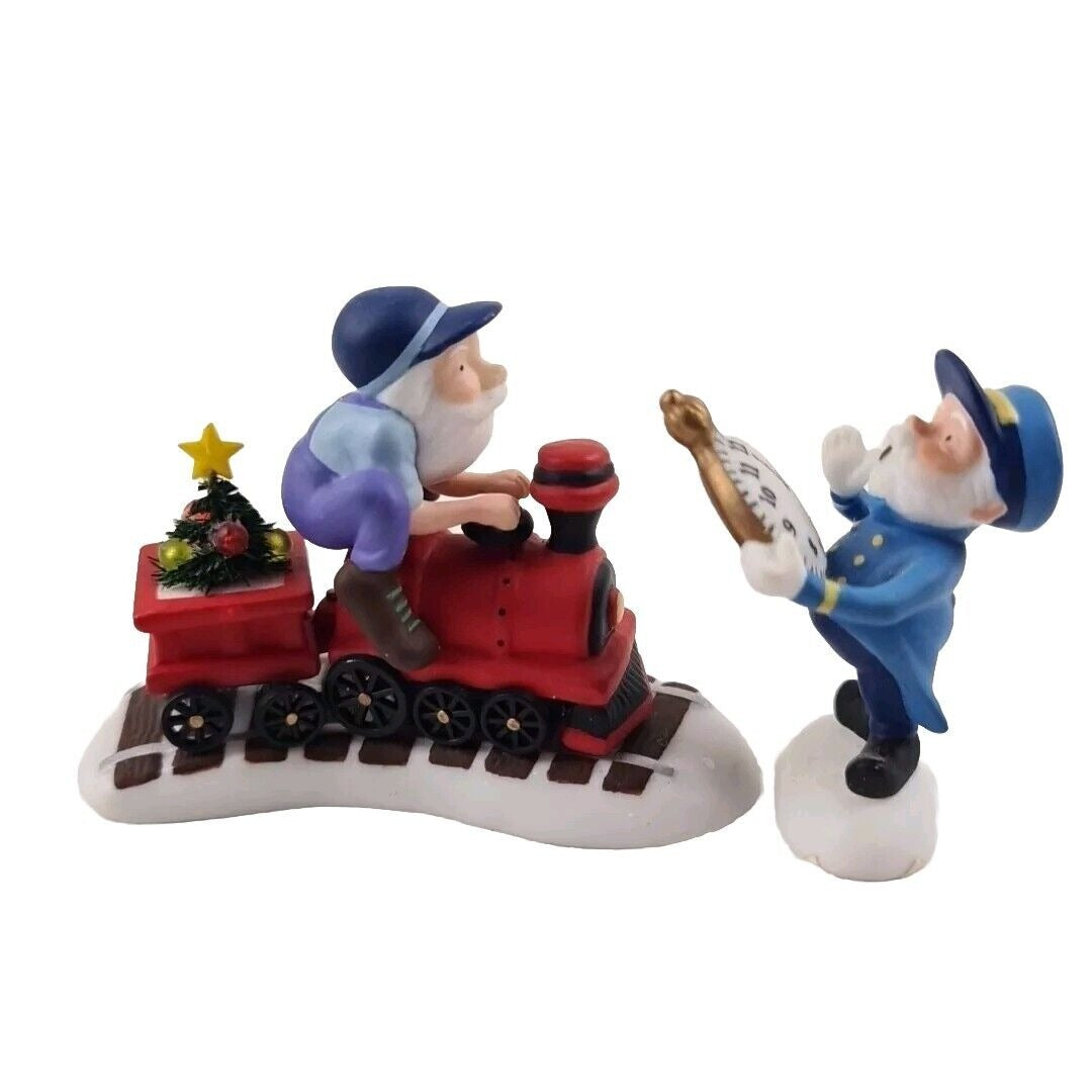 Department 56 "All Aboard!" Set Of 2 Vintage North Pole Accessory 56803