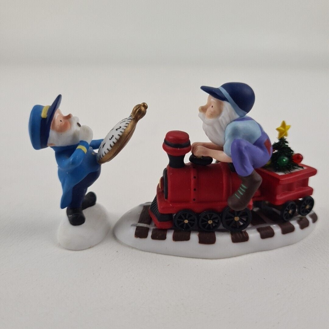 Department 56 "All Aboard!" Set Of 2 Vintage North Pole Accessory 56803