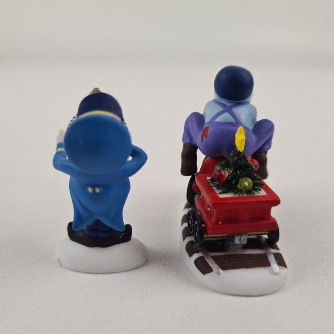 Department 56 "All Aboard!" Set Of 2 Vintage North Pole Accessory 56803