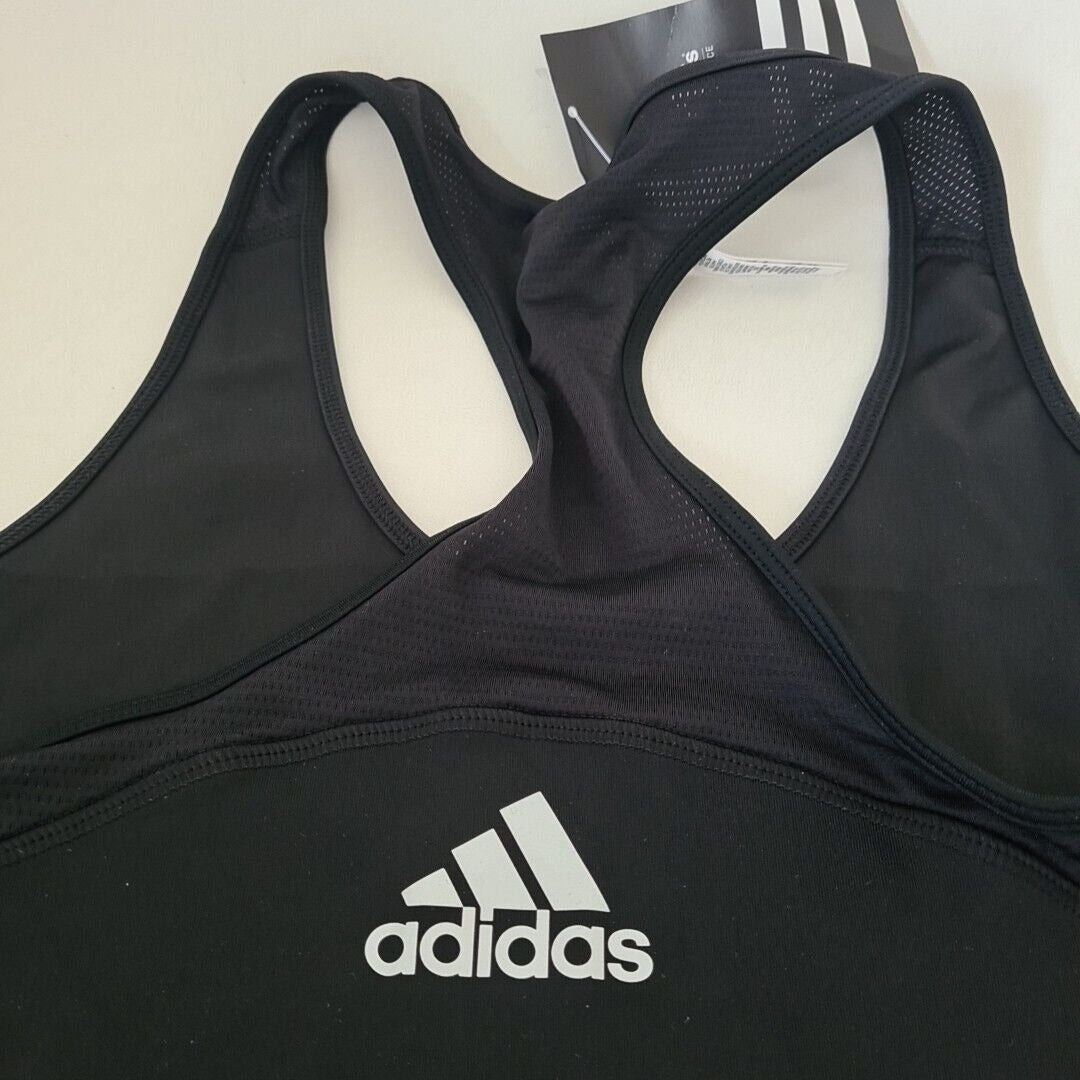 adidas S97735 Compress Tank Performance Running Sports Top Women Black SZ XS