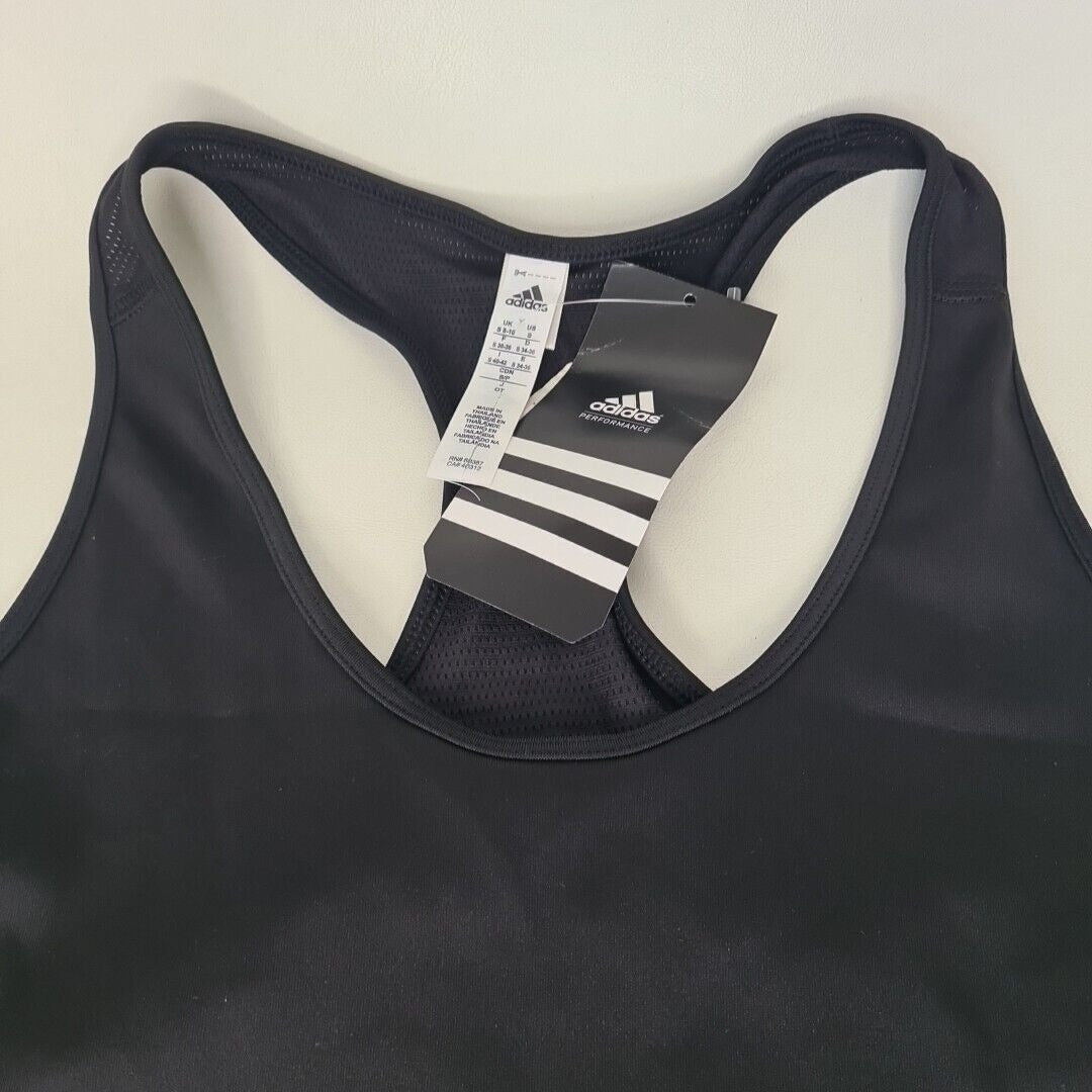 adidas S97735 Compress Tank Performance Running Sports Top Women Black SZ XS