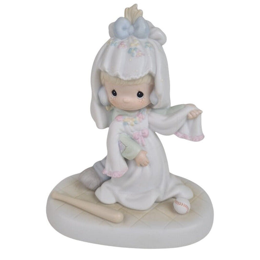 Precious Moments 520799 "SOMEDAY MY LOVE" Girl w/Baseball Bat/Bridal Figurine