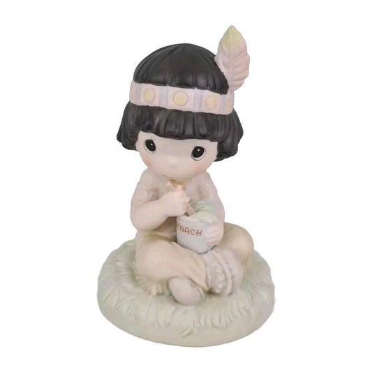 Precious Moments PM912 LORD KEEP ME IN TEEPEE TOP SHAPE Indian Girl Figurine