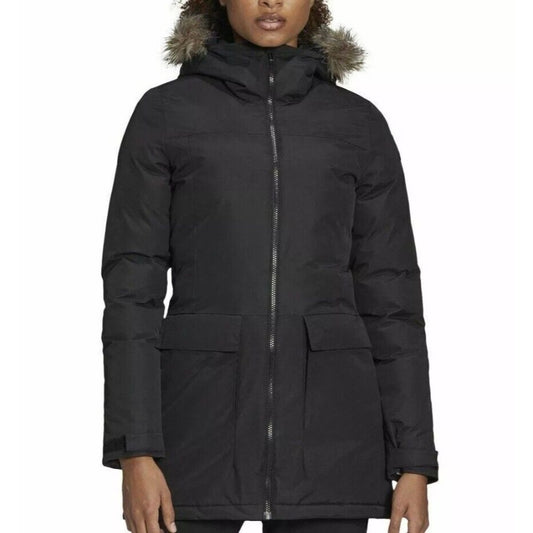 Adidas Women XPLORIC Parka Black Winter Warm Jacket Hooded Outdoor Size S