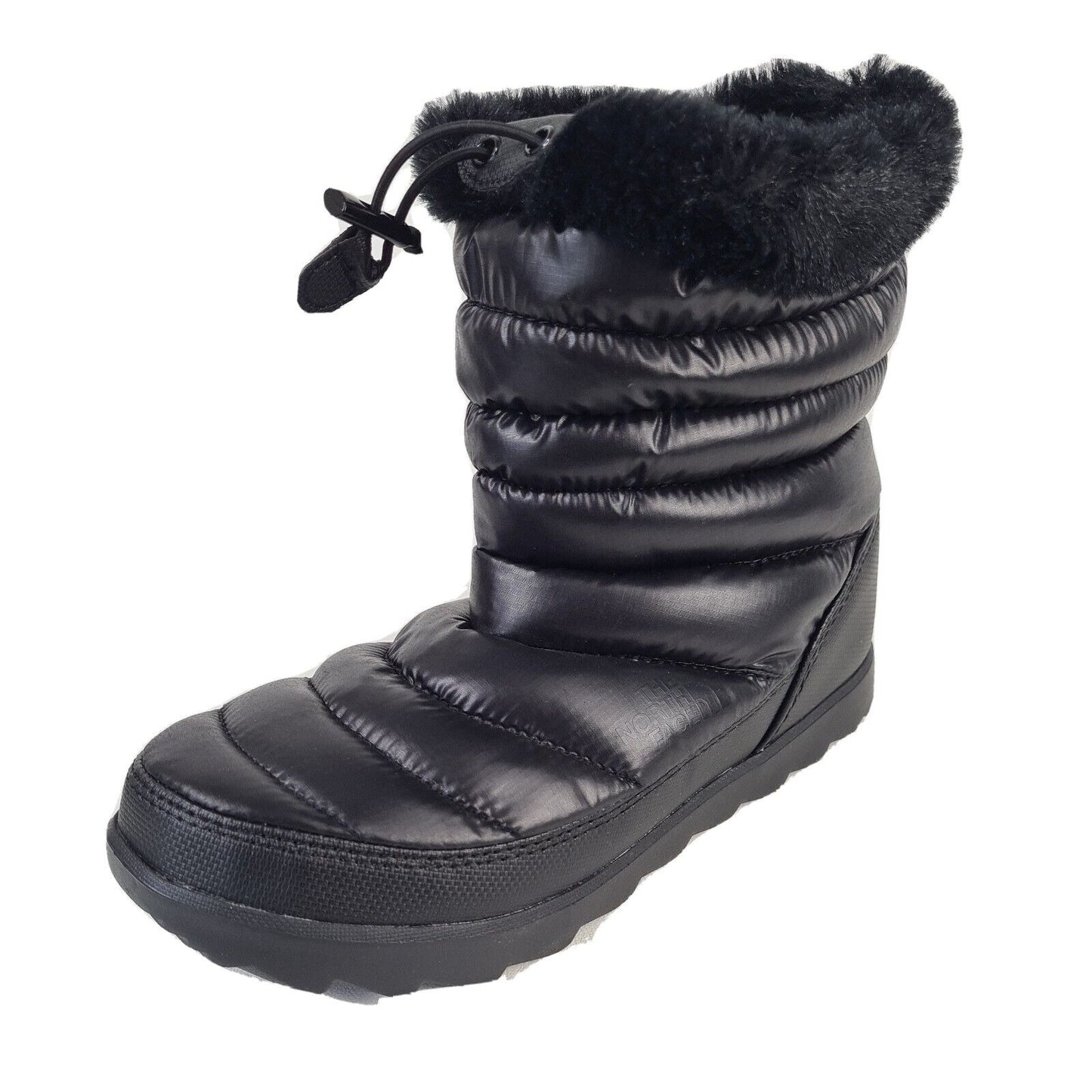 The North Face Women Bootie Fur Thermal Micro FL C315ZT1 Waterproof Black Size 7