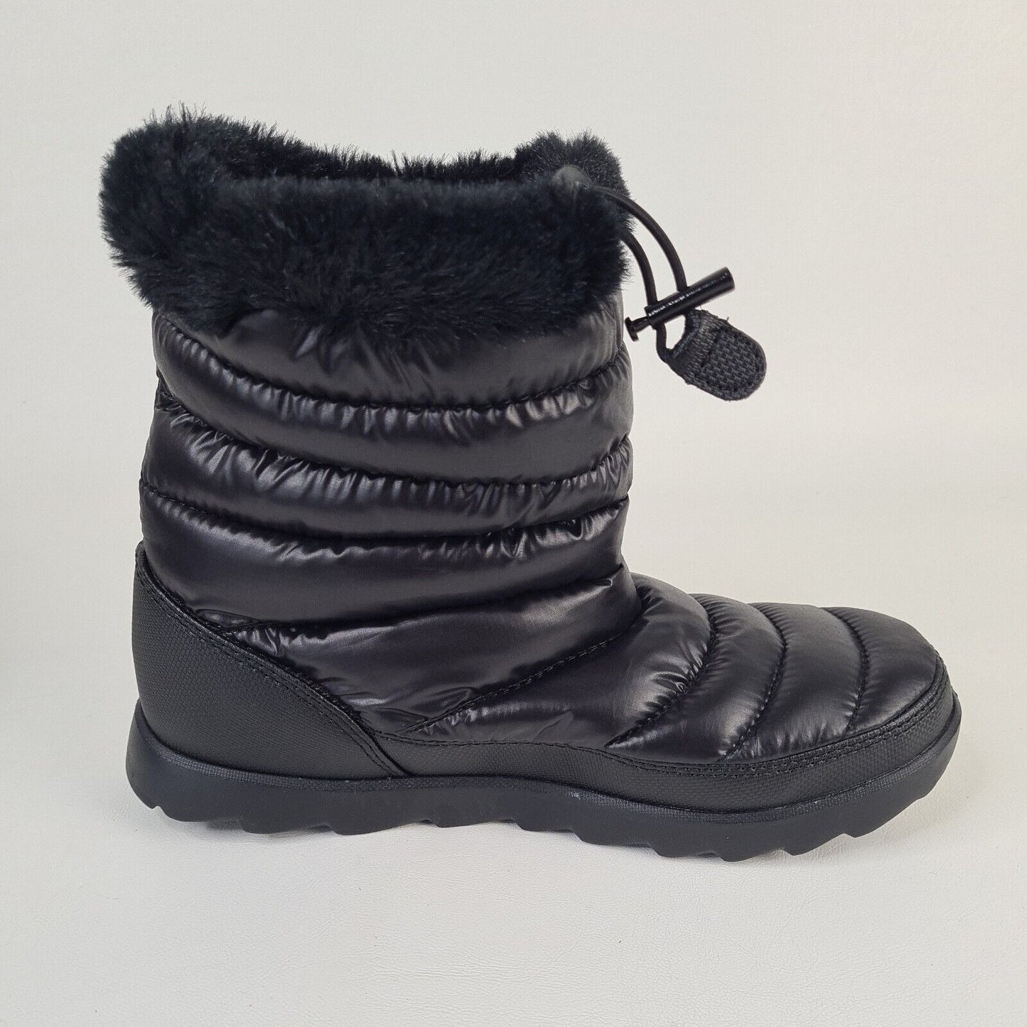 The North Face Women Bootie Fur Thermal Micro FL C315ZT1 Waterproof Black Size 7