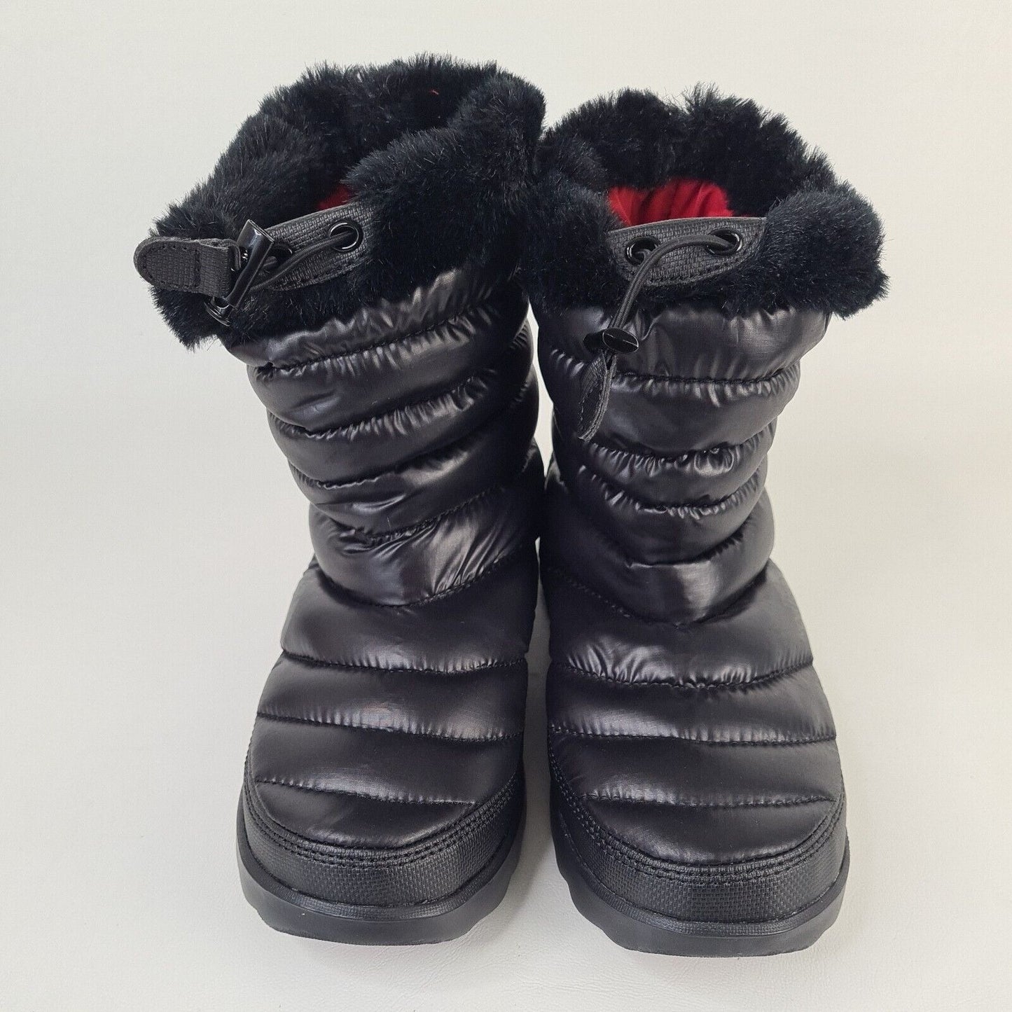 The North Face Women Bootie Fur Thermal Micro FL C315ZT1 Waterproof Black Size 7