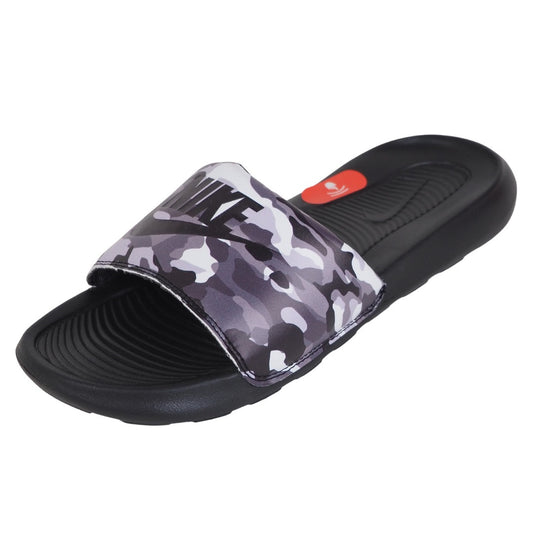 Nike Victori One Sports Slide Print Black Grey CN9678 001 Beach Sandals Size 6