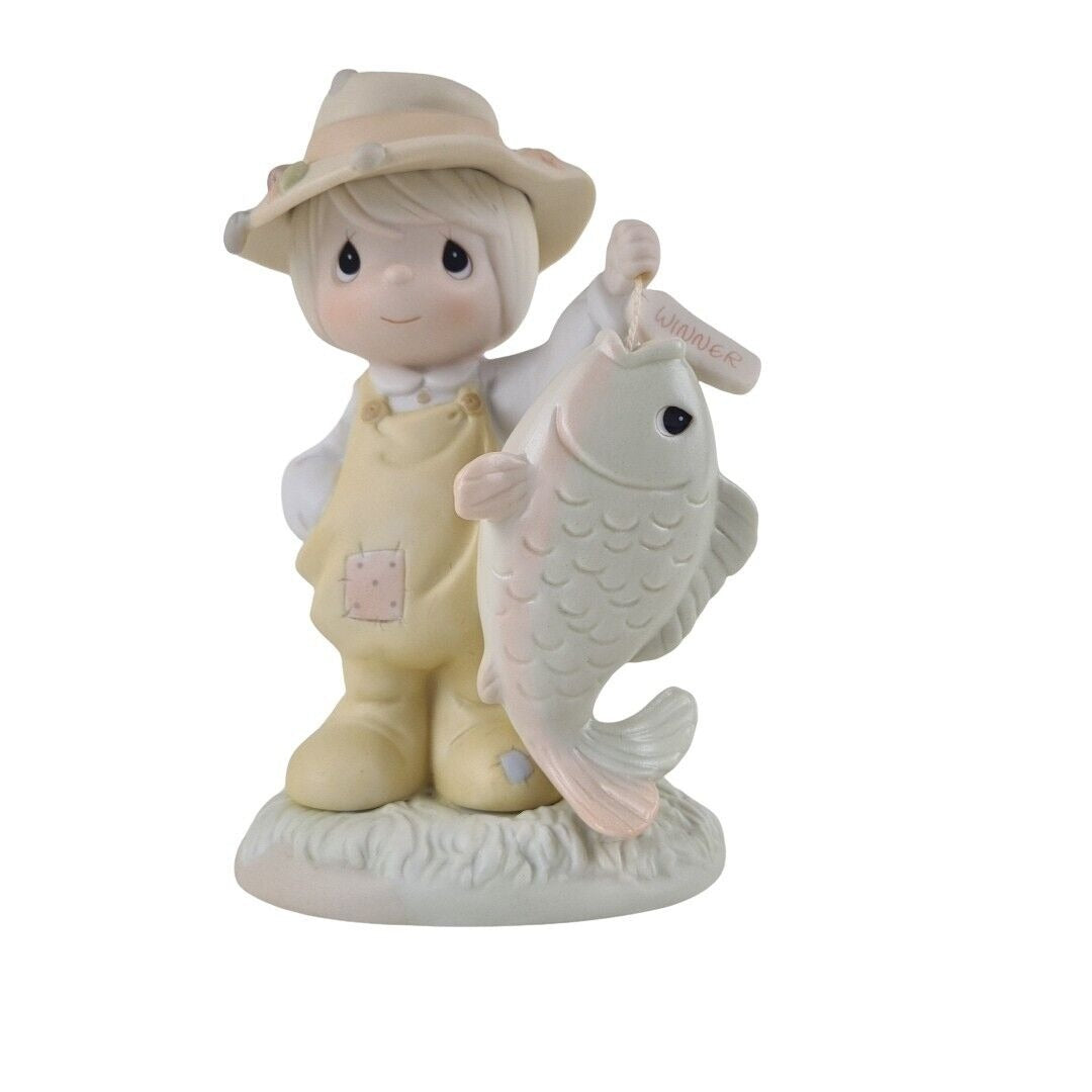 Precious Moments 531030 YOU ARE MY ONCE IN A LIFETIME Girl Huge Fish Figure