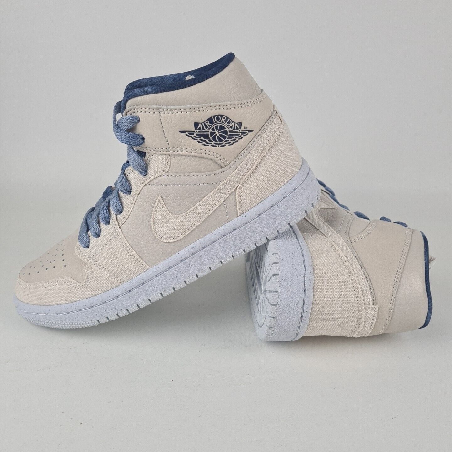 Nike Air Jordan 1 Mid SE Sand Navy DM9126 104 Women's Basketball Sneakers Size 5