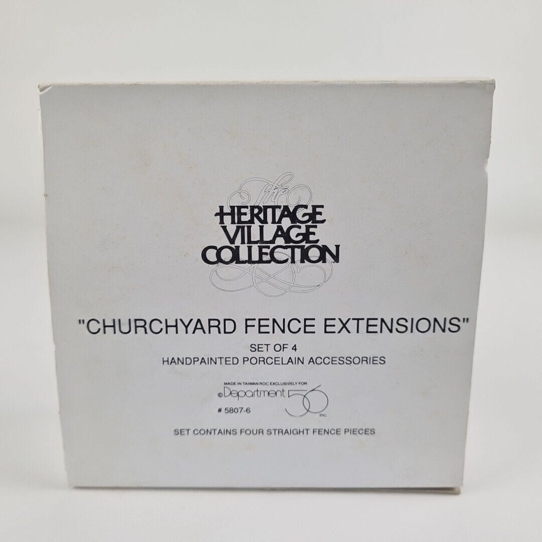 Heritage Village Collection Handpainted Churchyard Fence Extensions 5807-6