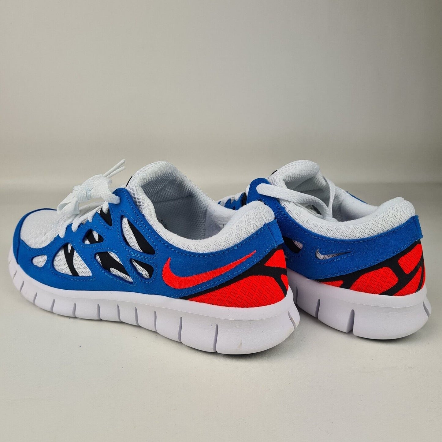 Nike Free Run 2 Women Sneakers White Bright Crimson DV2221 100 Size 7.5