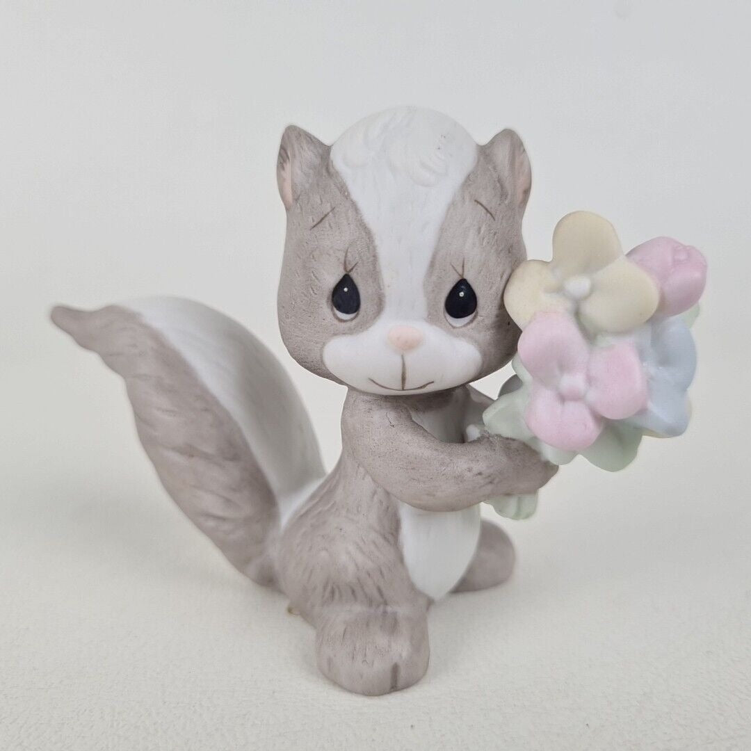 Precious Moments BC901 Collecting Makes Good Scents Porcelain Weasel Figurine