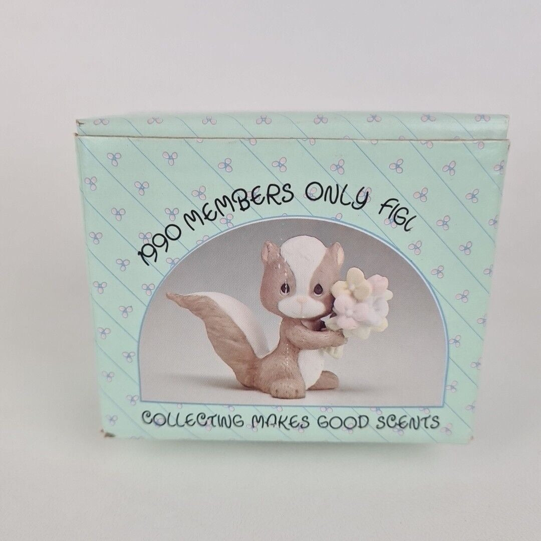 Precious Moments BC901 Collecting Makes Good Scents Porcelain Weasel Figurine