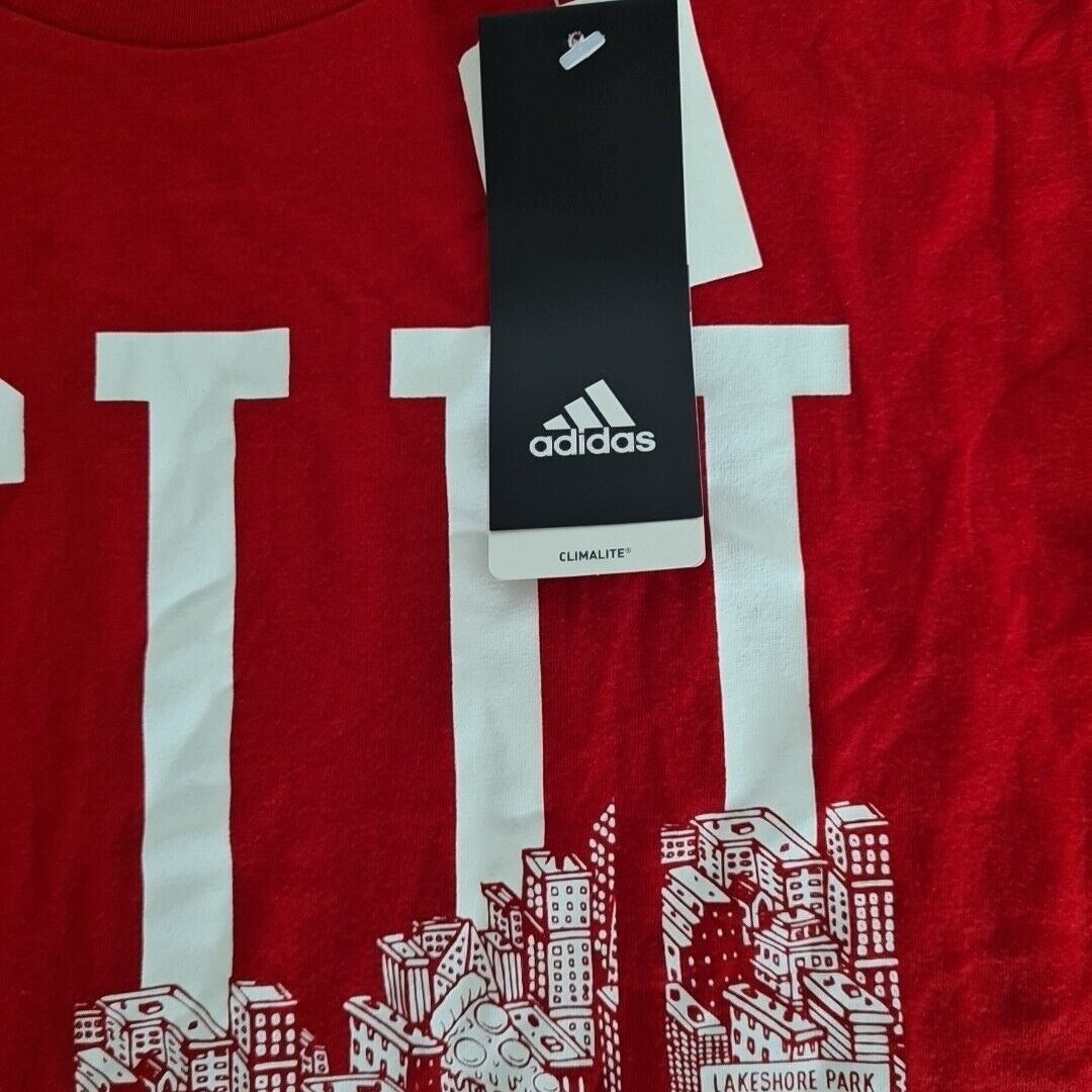 Adidas Originals Chicago Men's Training T-Shirt Scarlet-White BQ1716 Size L