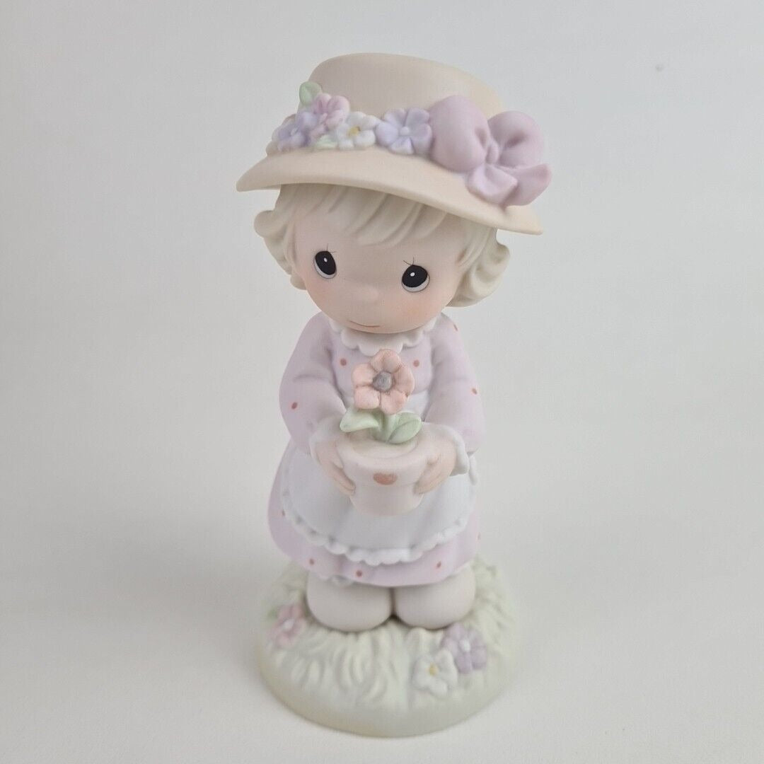 Enesco Precious Moments 604208 "A Poppy For You" Porcelain Figurine Vintage