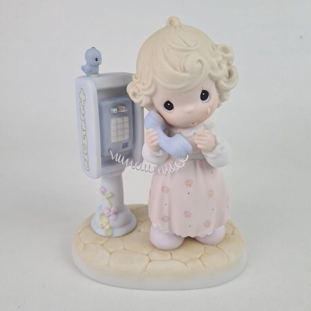 Precious Moments PM982 Lord Please Don't Put Me On Hold Porcelain Figurine