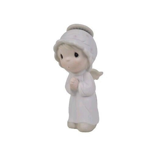 Precious Moments E-2366 The First Noel Girl Angel 1982 Porcelain Figurine