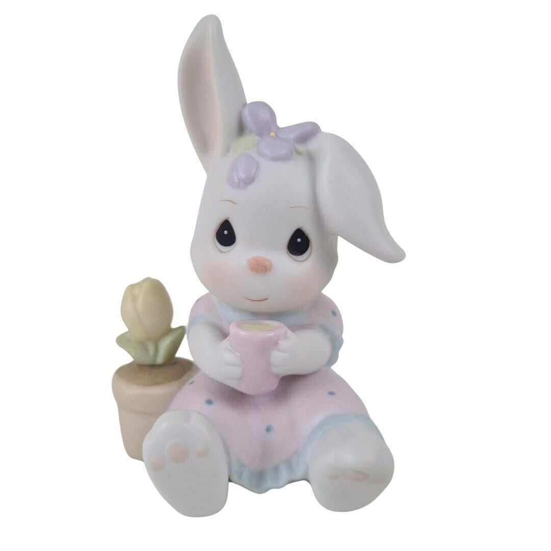 Precious Moments BC971 Here's to the Birthday Club Bunny Porcelain Figurine