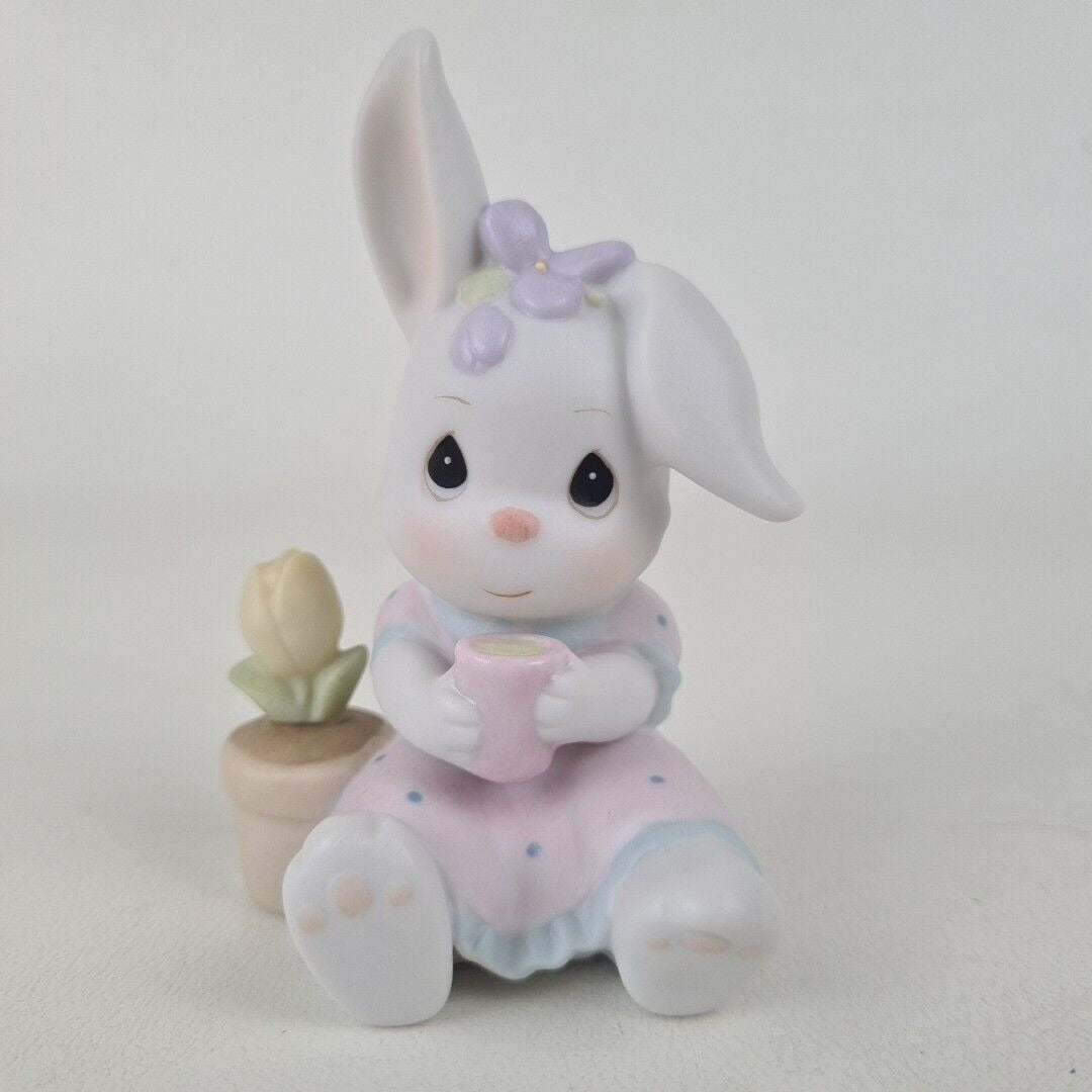 Precious Moments BC971 Here's to the Birthday Club Bunny Porcelain Figurine