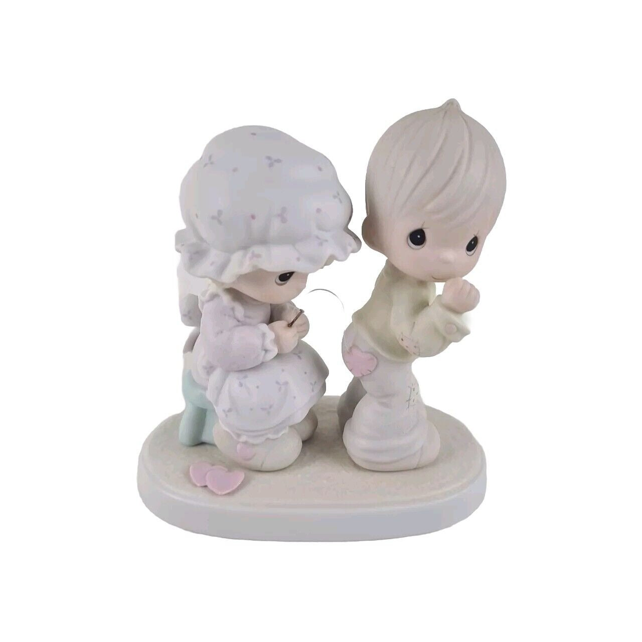 Precious Moments "Sew In Love" 106844 Vintage Porcelain Christmas Figurine