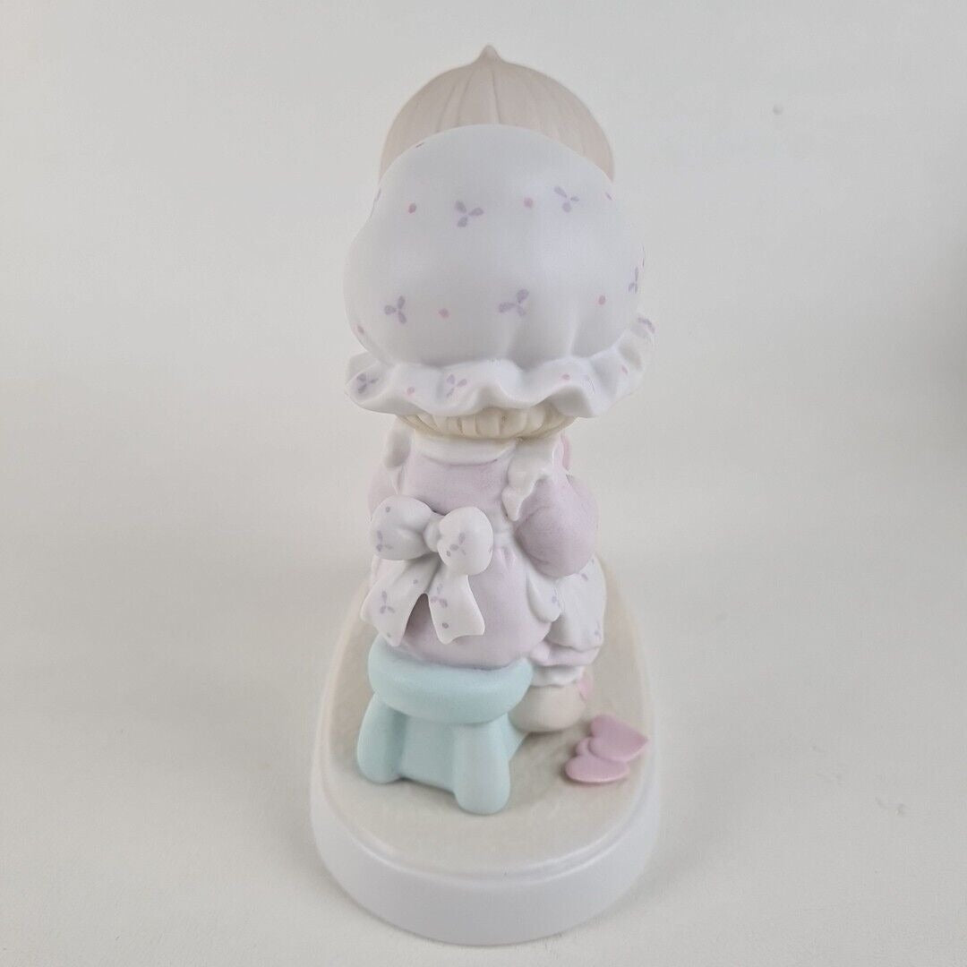 Precious Moments "Sew In Love" 106844 Vintage Porcelain Christmas Figurine