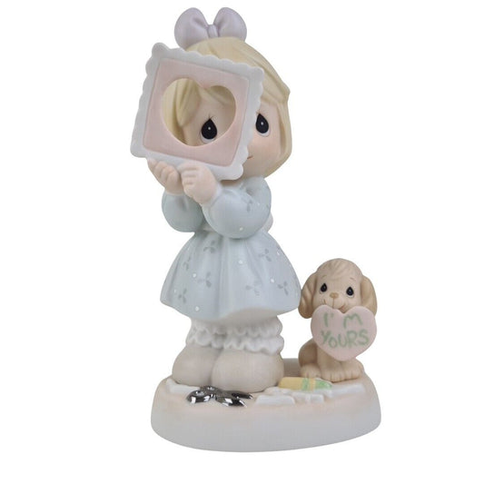 Precious Moments 681067 You Complete My Heart Girl Dog Porcelain Figurine