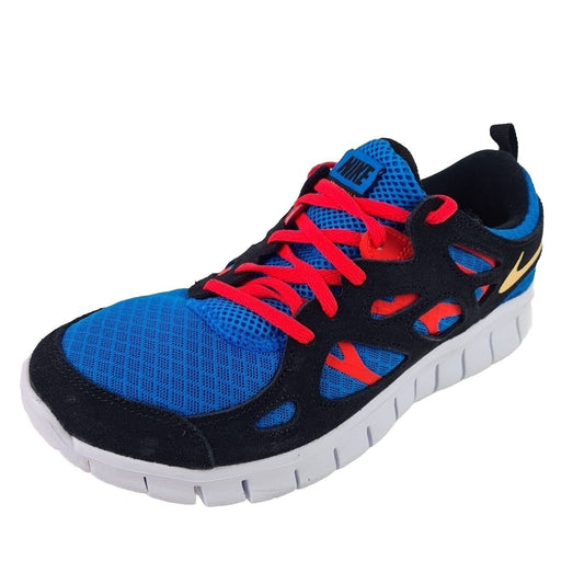 Nike Free Run 2 DX1788 001 Blue Running Shoes Sneakers Boys Size 7 Y = 8.5 Wmns