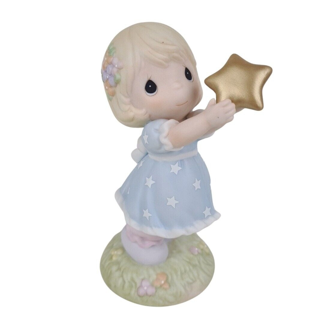 Precious Moments 634972 "Reach For The Stars" Star Stamp Porcelain Figurine