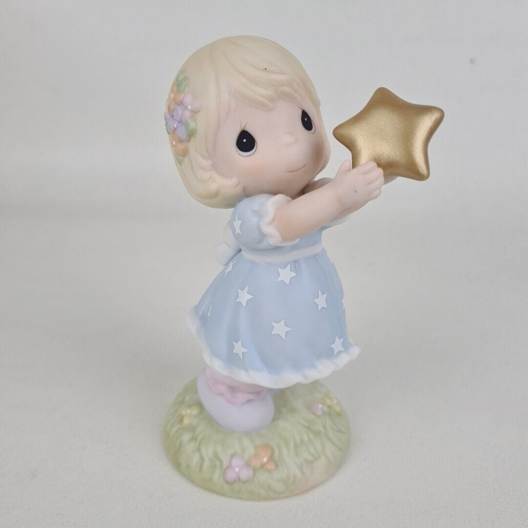 Precious Moments 634972 "Reach For The Stars" Star Stamp Porcelain Figurine