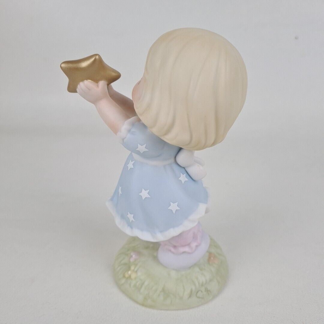 Precious Moments 634972 "Reach For The Stars" Star Stamp Porcelain Figurine