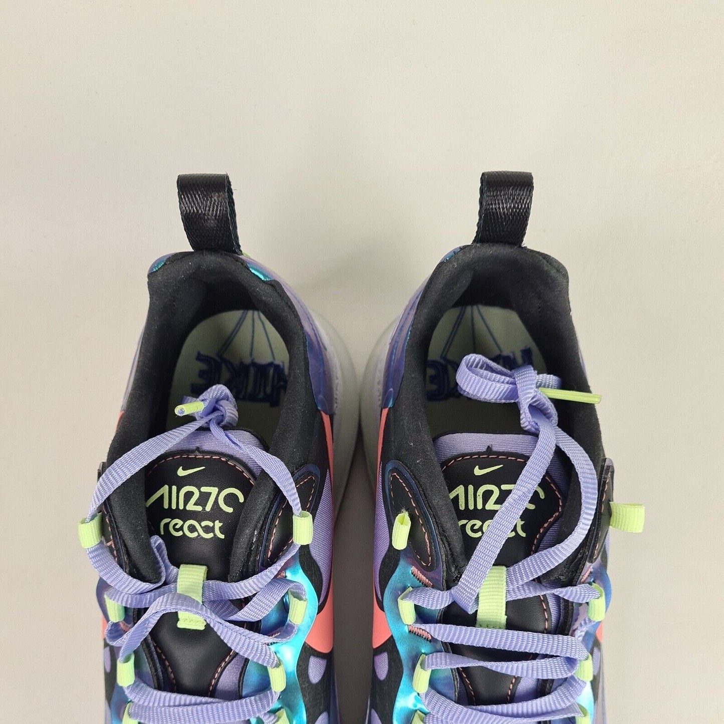 Nike Air Max 270 React Purple Gry CU4818 001 Running Women Shoes SZ 6.5