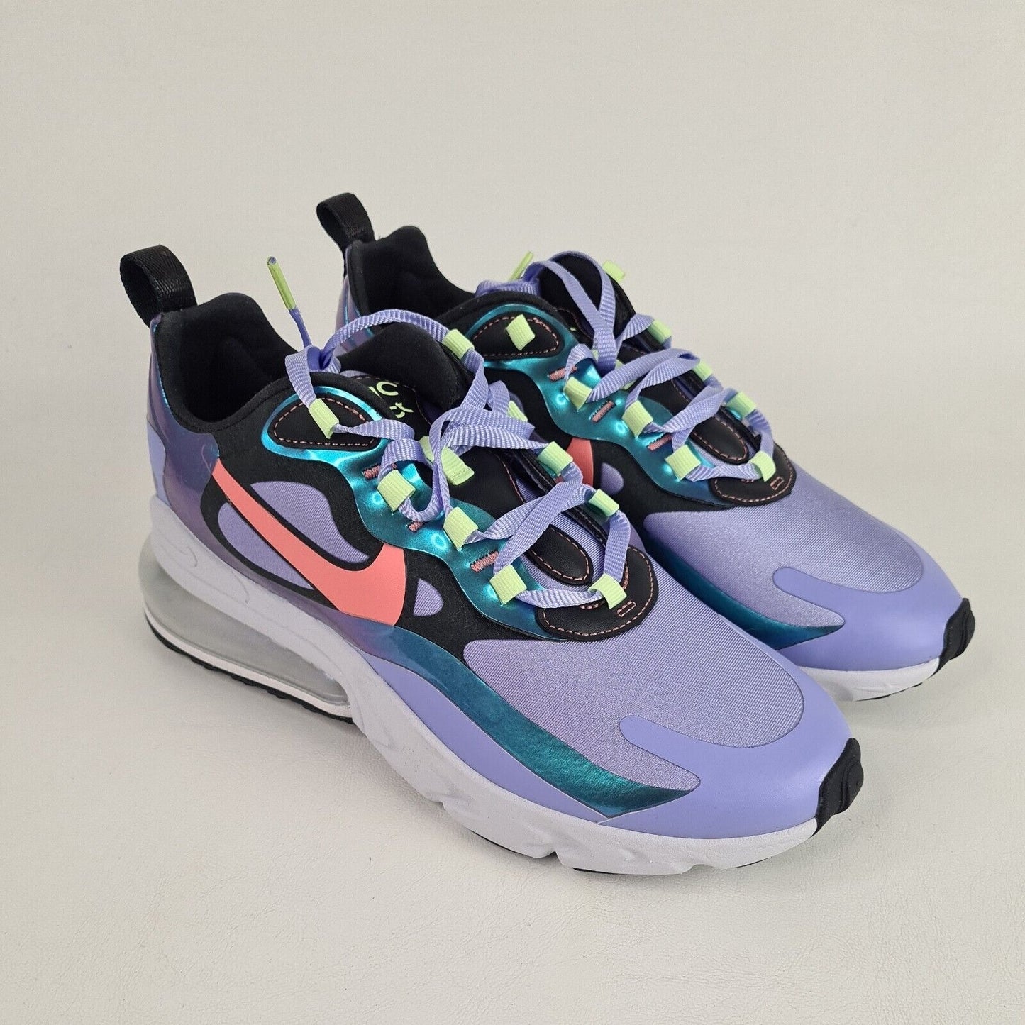 Nike Air Max 270 React Purple Gry CU4818 001 Running Women Shoes SZ 6.5