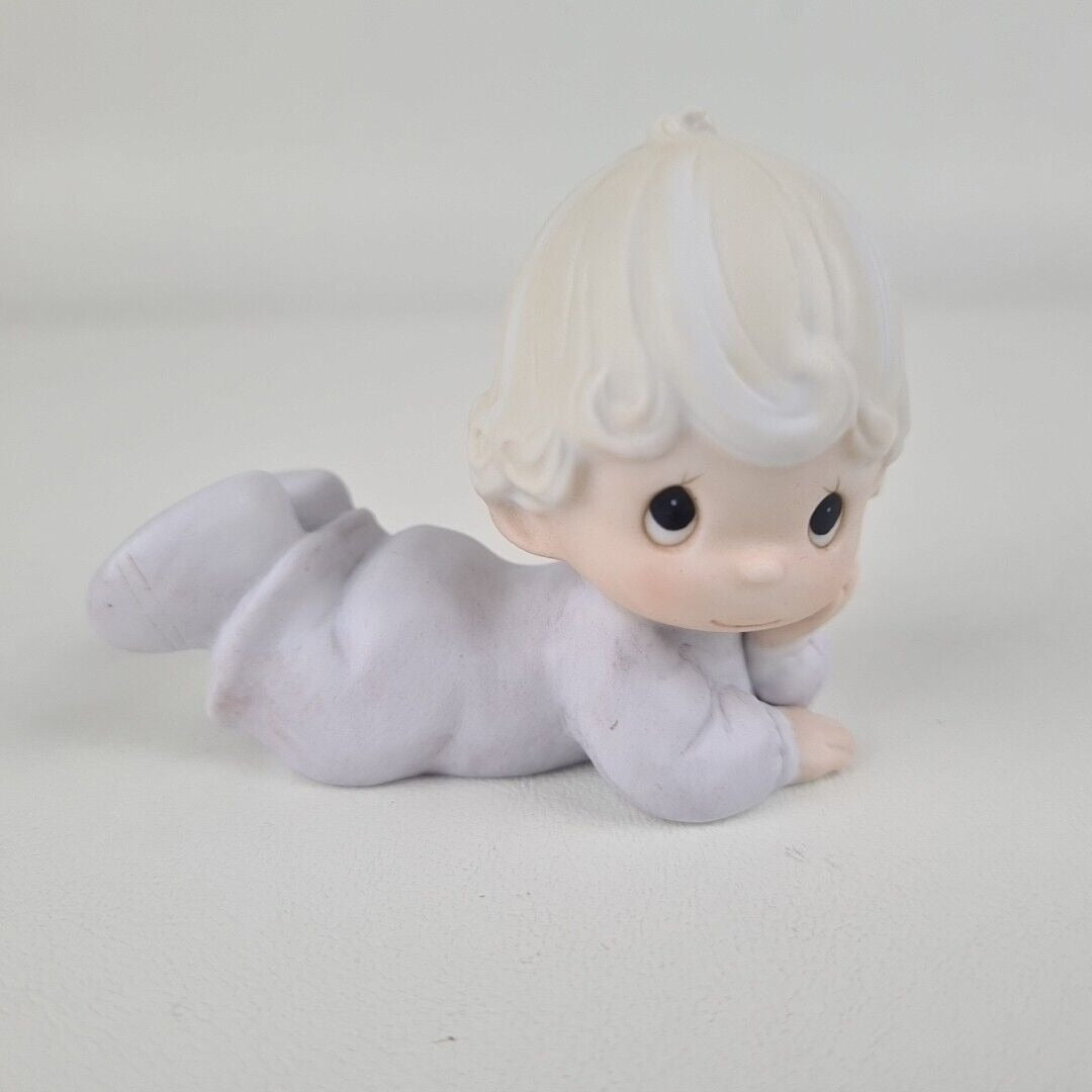 Precious Moments Baby Laying Down E-2852/F Collectible Porcelain Figurine