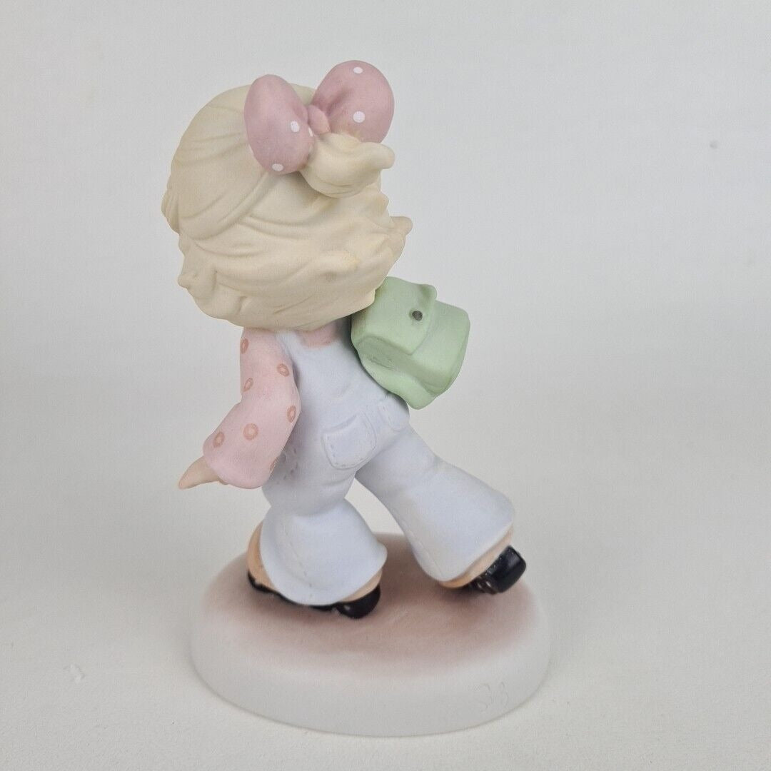 Enesco Precious Moments 879002 "Roll Away, Roll Away" Figurine Vintage