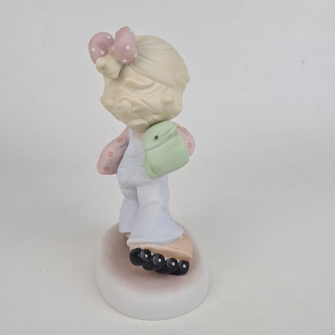 Enesco Precious Moments 879002 "Roll Away, Roll Away" Figurine Vintage