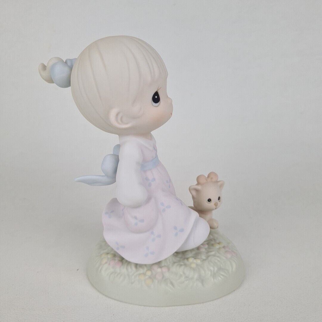 Enesco Precious Moments 524212 "Walk In Thr Sonshine" Porcelain Figurine Vntg