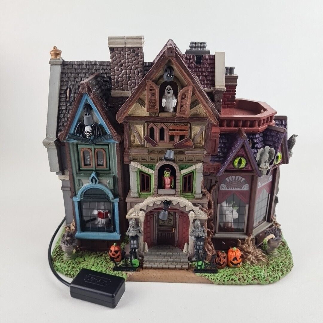 Lemax Spooky Town MADNESS MANOR 45205 Halloween Village LED Lights w/ Sound