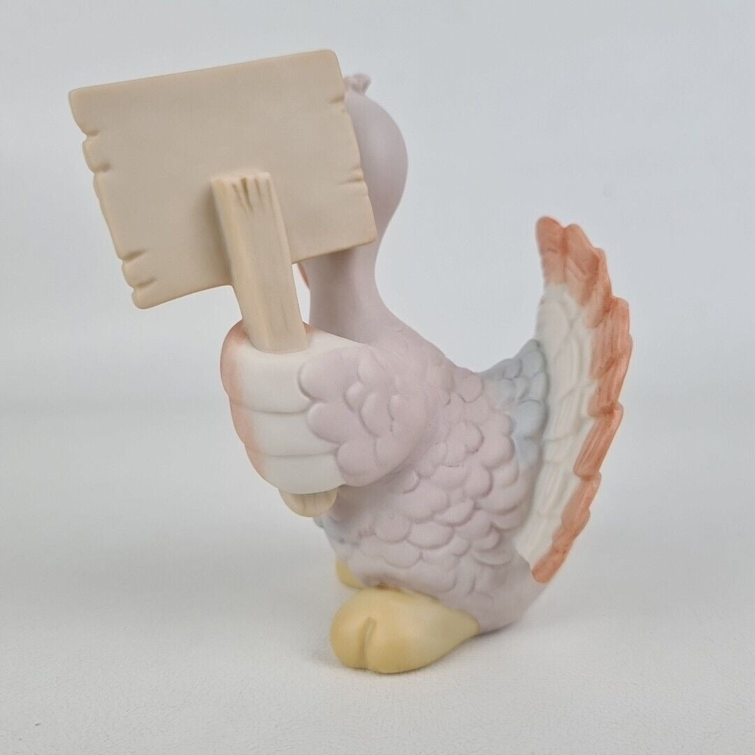 Precious Moments 587842 Country Lane "Eat Ham" Porcelain Turkey Figurine Rare