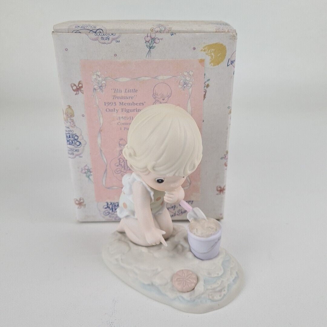 🚨 Precious Moments PM931 Collectors Club "His Little Treasure" 1993 Members'