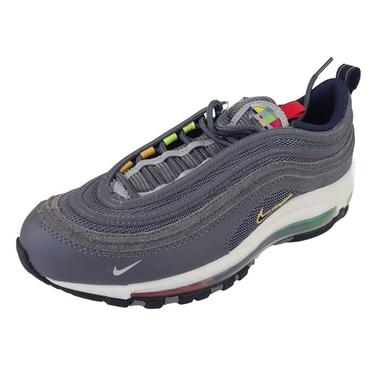 Nike Air Max 97 EOI GS DD2002 001 Grey Black Sneaker Unisex Shoe SZ 7 Y=8.5 Wmn