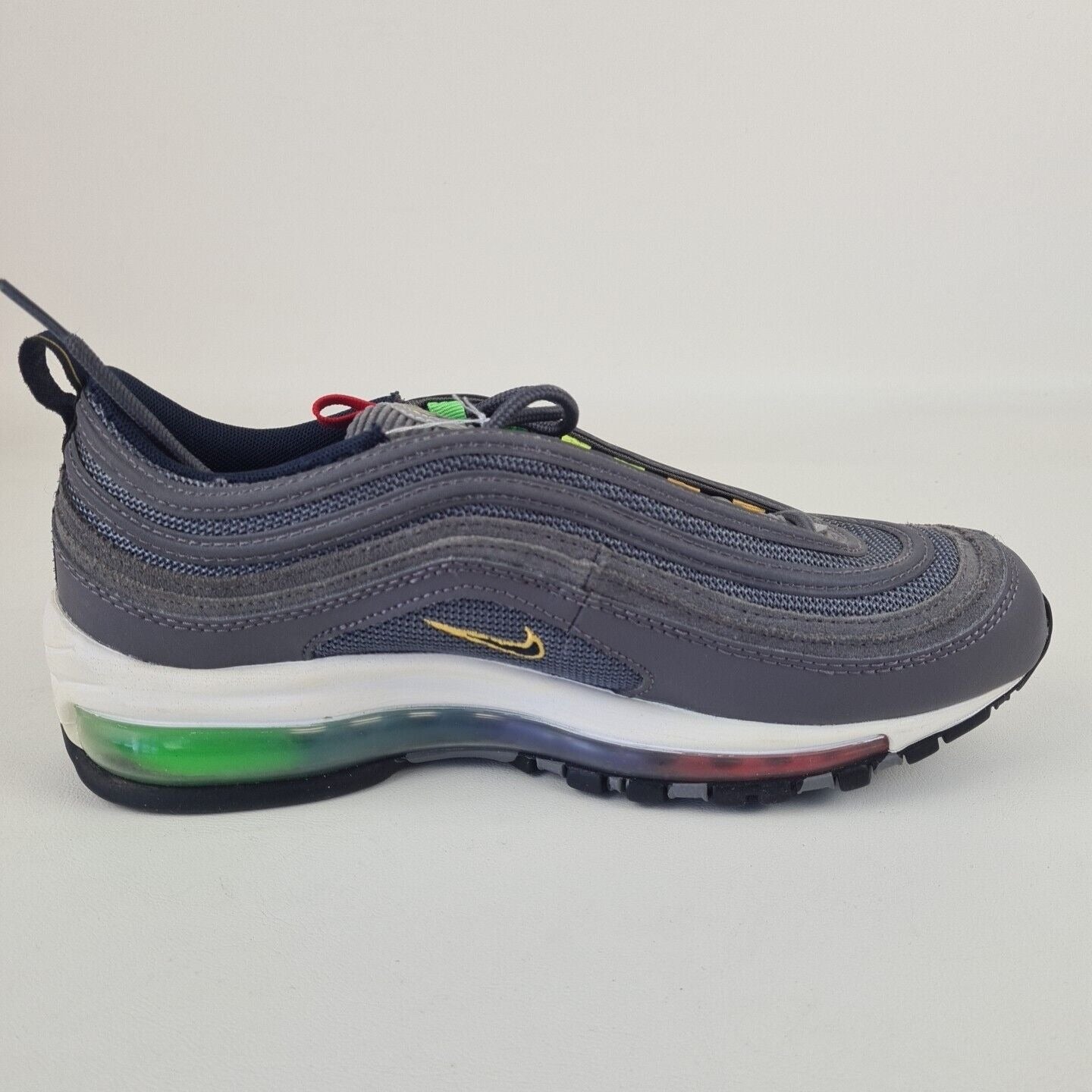 Nike Air Max 97 EOI GS DD2002 001 Grey Black Sneaker Unisex Shoe SZ 7 Y=8.5 Wmn