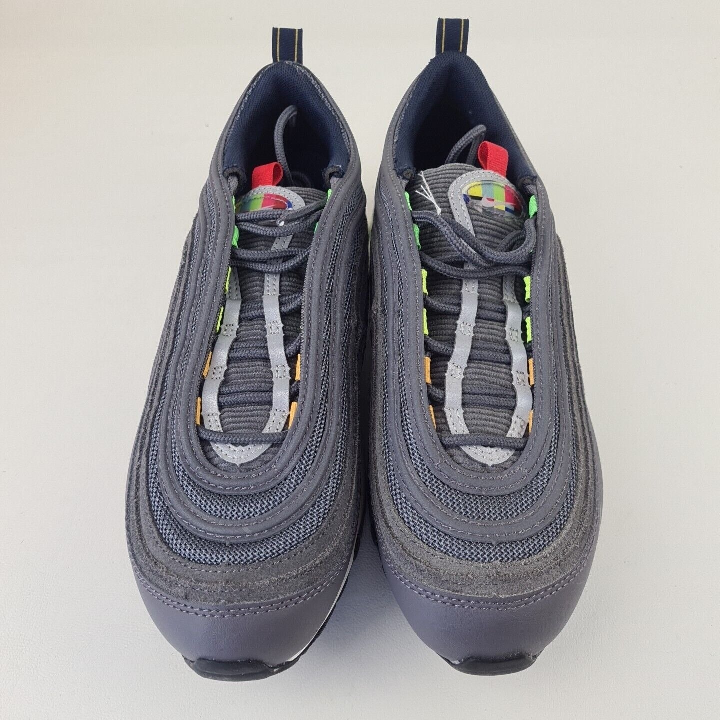 Nike Air Max 97 EOI GS DD2002 001 Grey Black Sneaker Unisex Shoe SZ 7 Y=8.5 Wmn