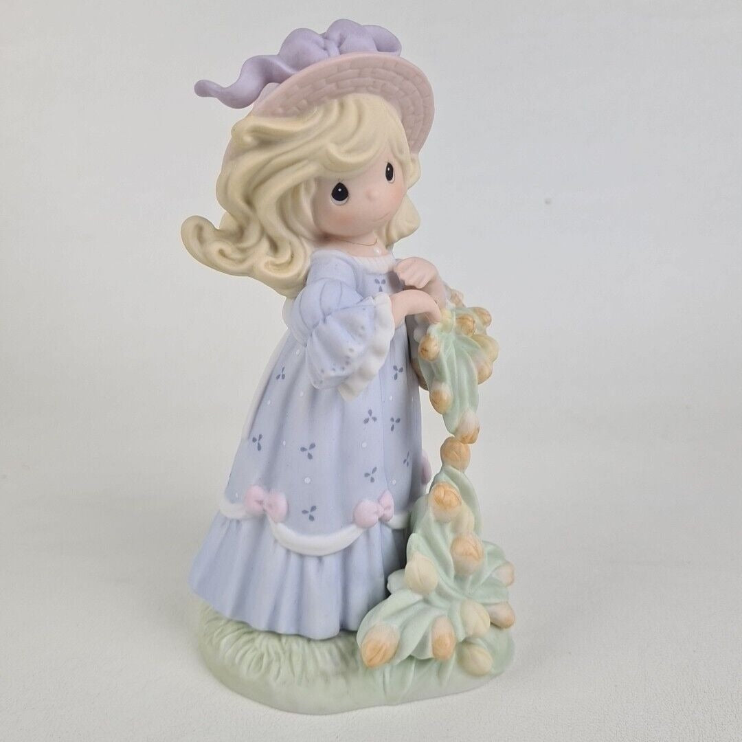 Precious Moments 129143 The Beauty of God Blooms Forever Girl Figurine Vntg