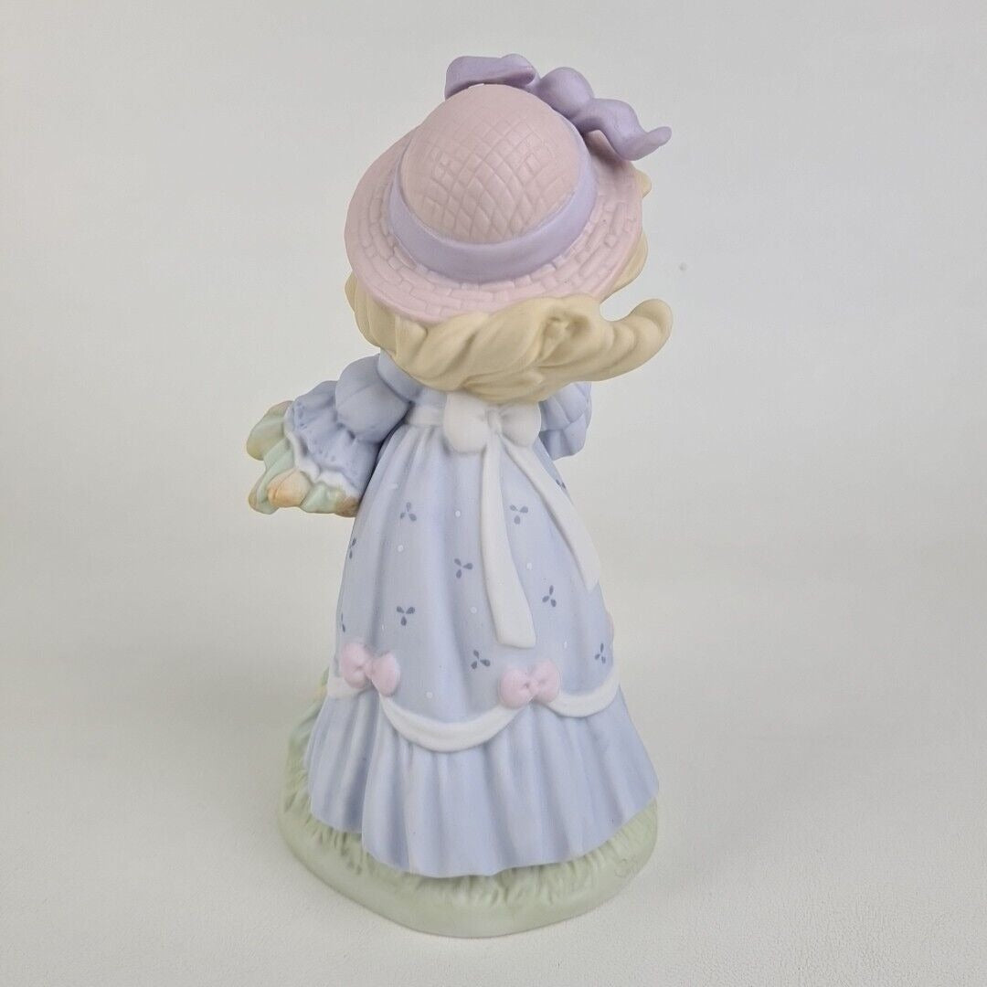 Precious Moments 129143 The Beauty of God Blooms Forever Girl Figurine Vntg