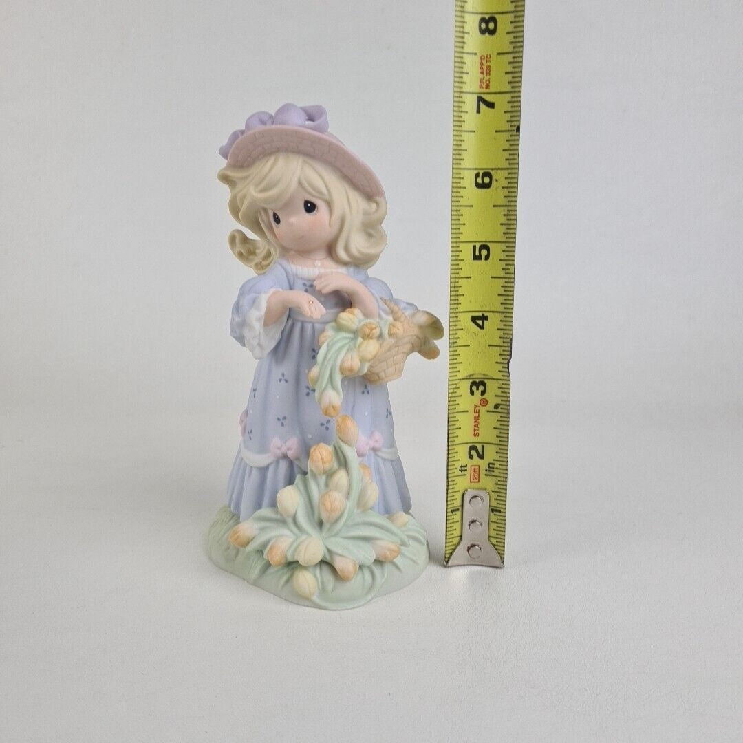 Precious Moments 129143 The Beauty of God Blooms Forever Girl Figurine Vntg