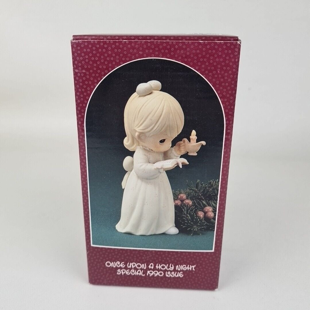 🚨 Precious Moments 523836 Once Upon a Holy Night Special 1990 Issue Figurine