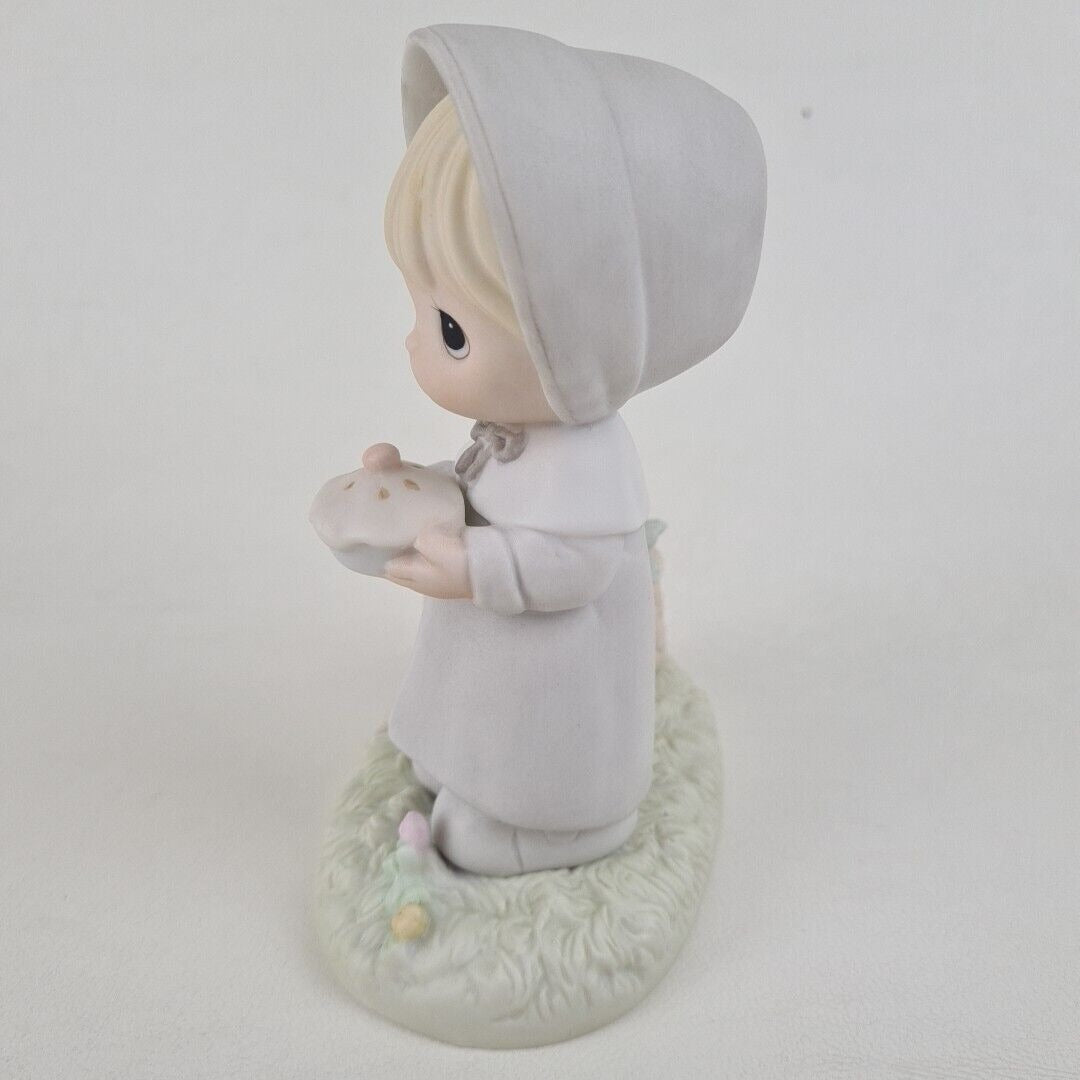 Precious Moments 110108 November Holy Bible Porcelain Collectible Figurine